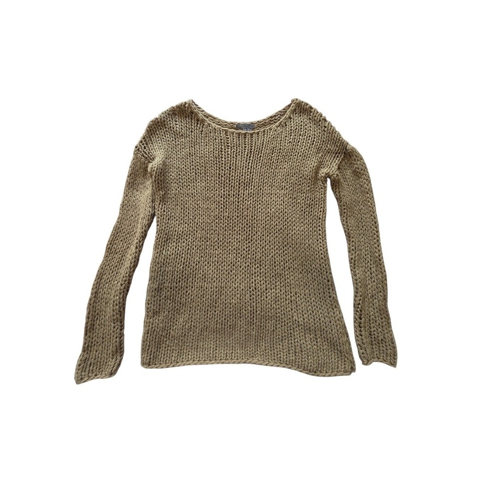 Vince Wool Chunky Knit Coastal Fisherman Eclectic Grandma Sweater sz S